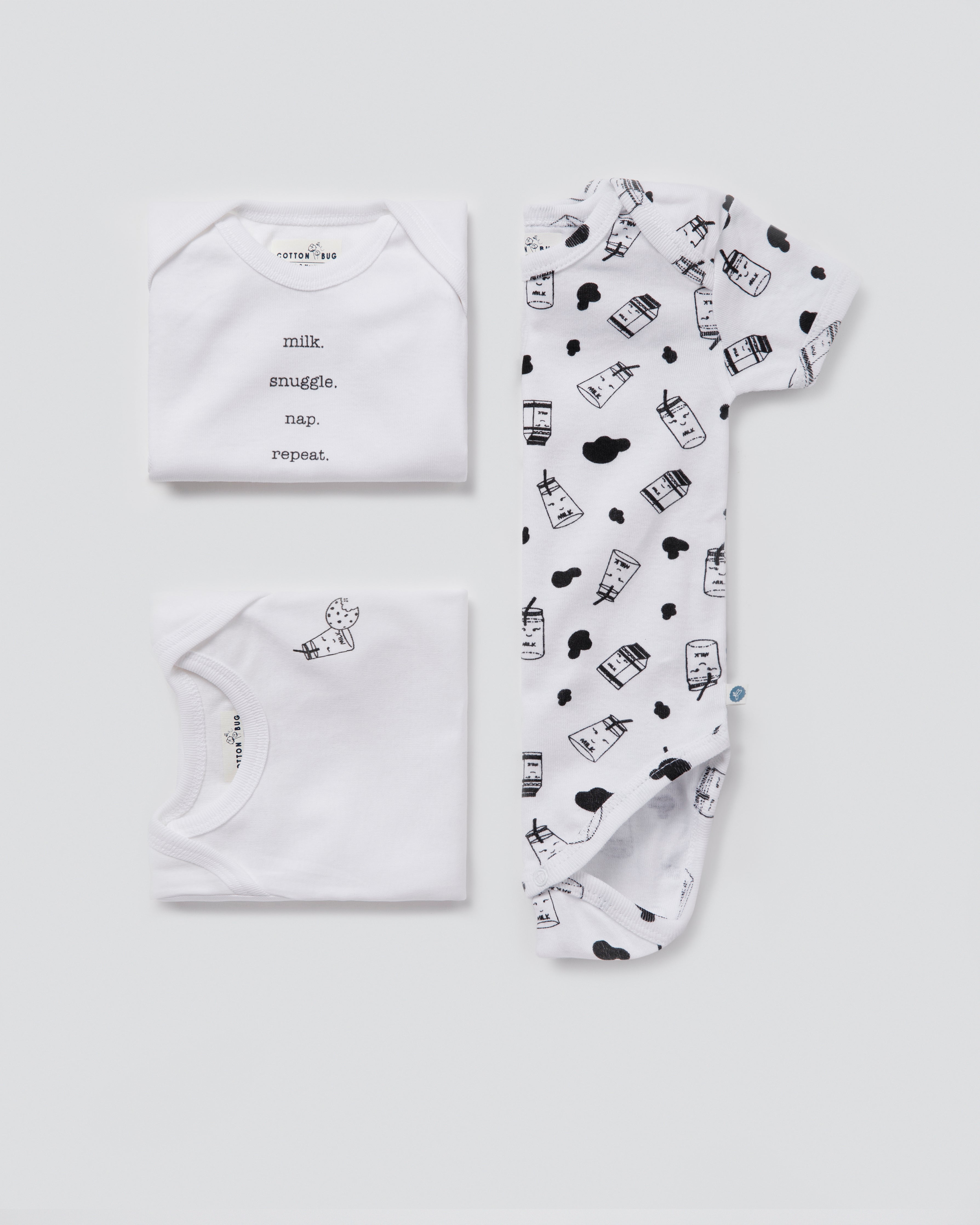 Compre Newborn Unisex Baby Romper Clothes Cartoon Milk Biscuit