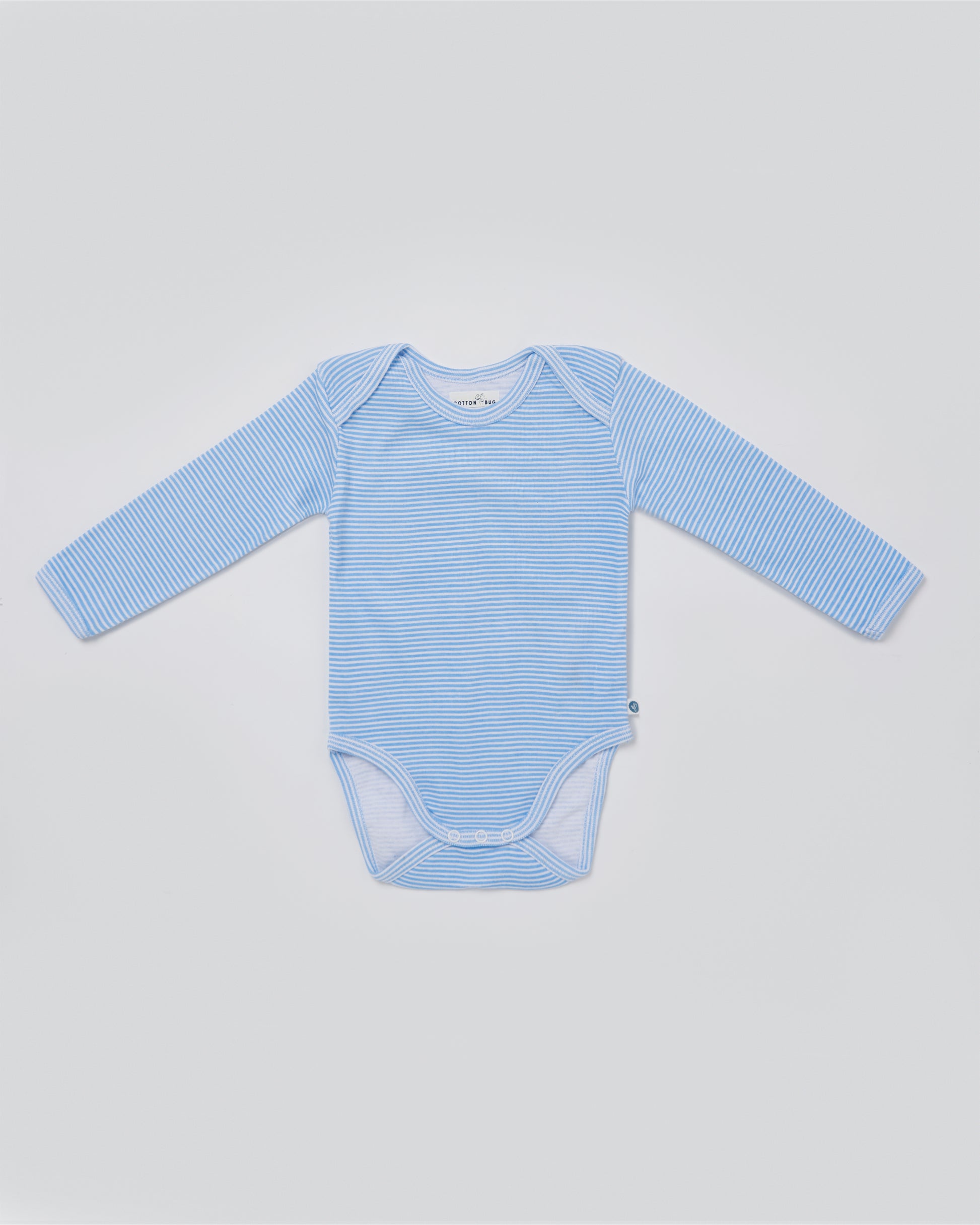 Unisex Striped Organic-Cotton Bodysuit & Pants Set for Baby